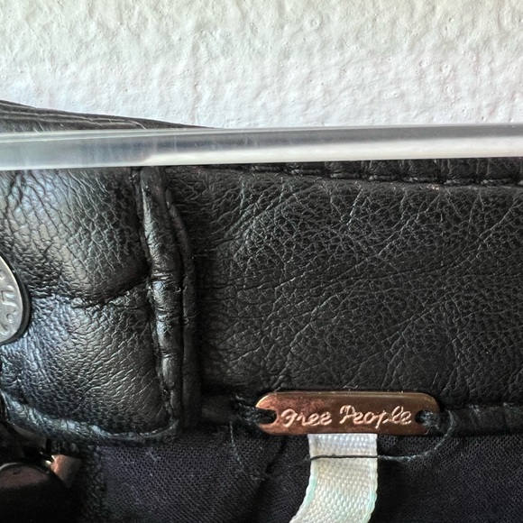 Free people faux leather mini skirt in size 4; Y2K, retro, bohemian - Picture 3 of 9